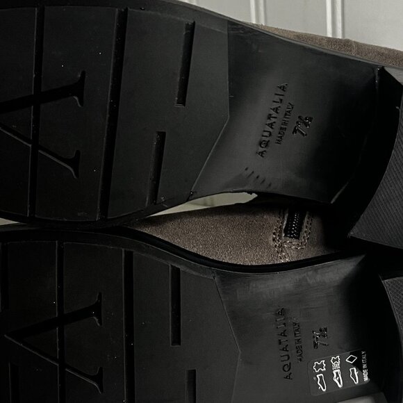 AQUATALIA Suede Chelsea boots Size 7.5 in Gray - Picture 8 of 8